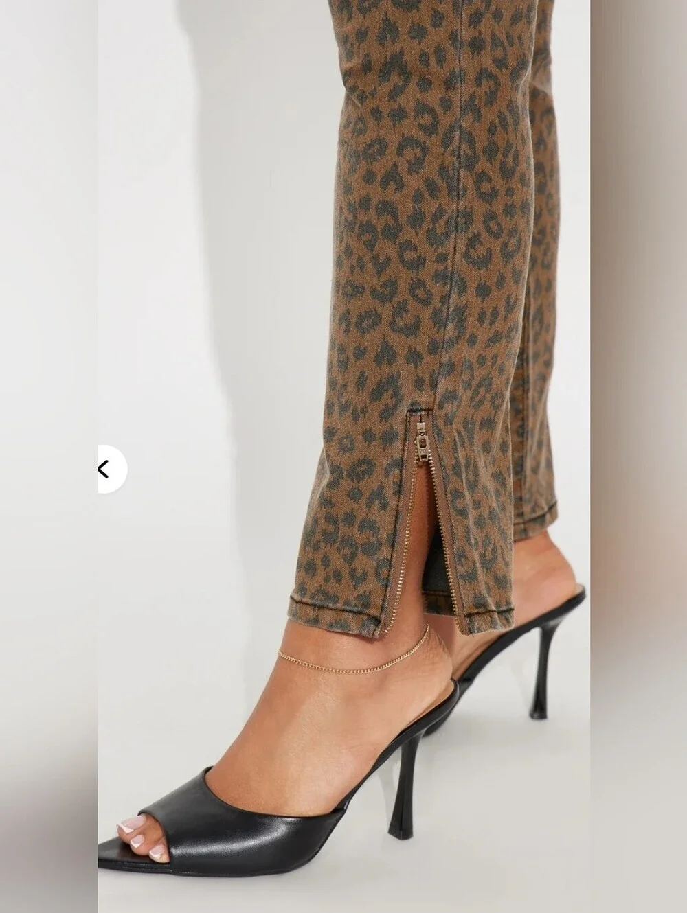 Leopard Print Skinny Jeans